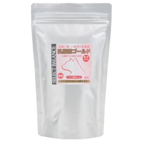【商品名】　セレクトバランス 乳酸菌ゴールド 猫用 顆粒 300g 【商品説明】　 【サイズ】　高さ : 7.00 cm　横幅 : 13.80 cm　奥行 : 22.80 cm　重量 : 320.0 g　※梱包時のサイズとなります。商品自体...
