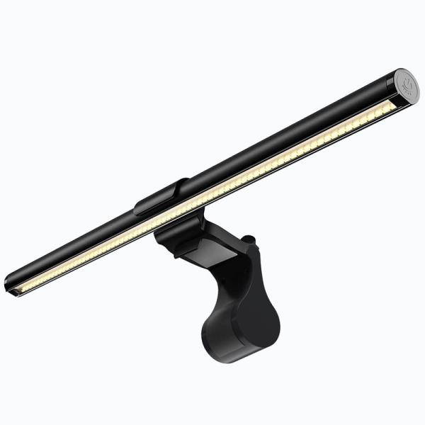 【商品名】　モニターライト 41cm 3種類色温度 無段階調光 目に優しい パソコン専用 USBライト 掛け式 非対称配光 モニター掛け式ライト スペー 【商品説明】　・【3色温度?無段階調光】このモニターライトは黄色光、自然光と白色光の3...