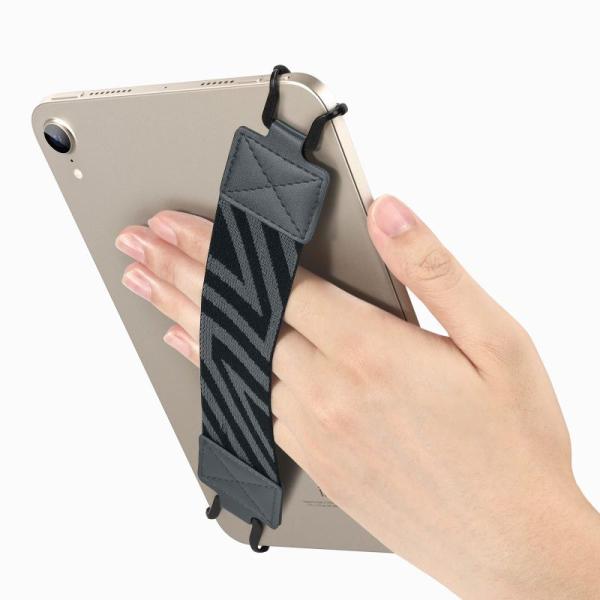 【商品名】　タブレットバンド Dadanism シリコンフック タブレット ハンドストラップ タブレット用ハンドバンド タブレットホルダー 片手持ち 落 【商品説明】　・「上質素材採用」　優れた伸縮性がある弾力バンドを採用し、幅広い機種に対...