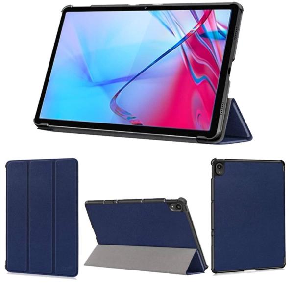 【商品名】　wisers Lenovo Tab P11 5G LET01 専用タブレットケース (ダークブルー) 11インチ 対応 (保護フィルム 付き 【商品説明】　・【サイドマグネット方式で楽々開け閉め】ケースの開け閉めはマグネットで行...