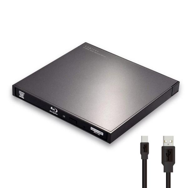 ロジテック ブルーレイドライブ 外付け Win/Mac 対応 USB-A/USB-C Type