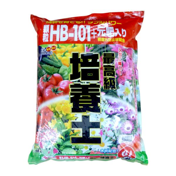 フローラ 顆粒 HB-101+元肥入り 最高級 培養土 6L : 農家のお店おてん