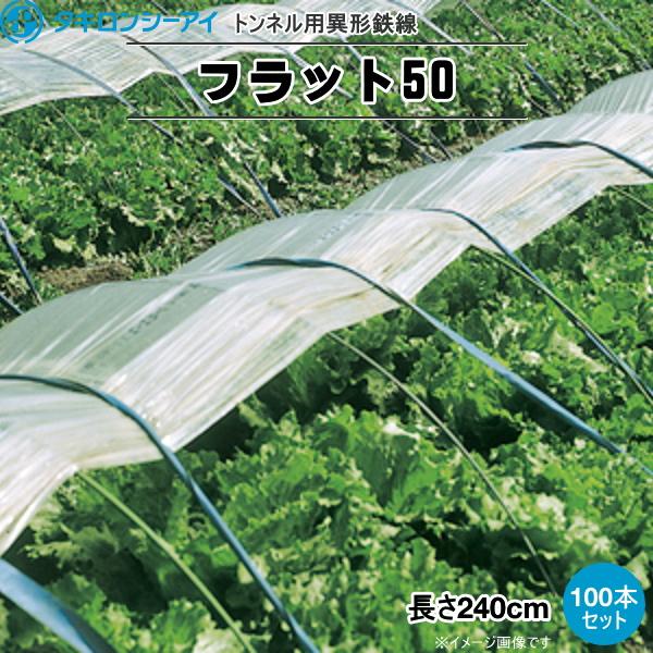 終売】タキロンシーアイ トンネル用 カラー鉄線 フラット50 長さ2.4m 