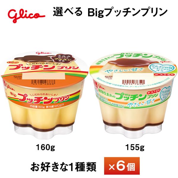 プッチンプリン 6個入り 江崎グリコ Bigプッチンプリンシリーズ 植物