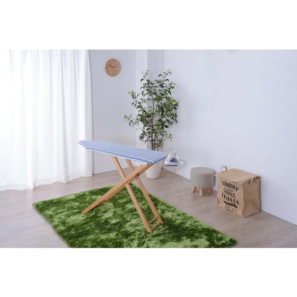 東谷 アイロン台L ストライプ柄 木製脚 高さ調整2段階 女性向け