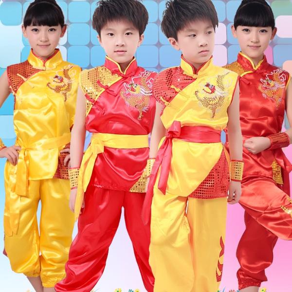 子供用チャイナ服上下セット少林拳 武術表演服 長袖カンフー袖無し武僧 演武 中国武術衣裳カンフー着 子ども 男の子 女の子 龍柄 太極拳服 二点送料無料 Buyee 日本代购平台 产品购物网站大全 Buyee一站式代购 Bot Online