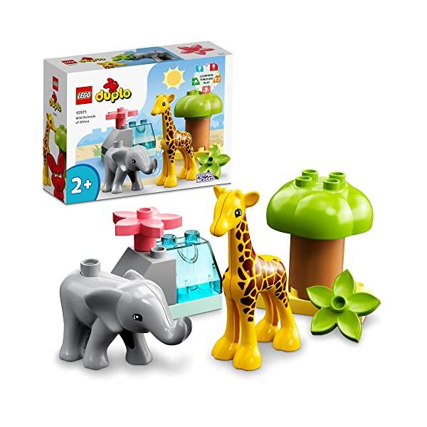 アフリカのどうぶつ・マルチカラー  10971・・Style:アフリカのどうぶつ・自由な発想で楽しめる  子どもの動物たちと想像力豊かに遊べる、レゴデュプロ アフリカのどうぶつ(10971)・小さな手でも扱いやすい  子どものゾウやキリン、...