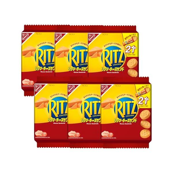 ナビスコ リッツ ファミリーパック チーズサンド 187g(7袋)×6袋