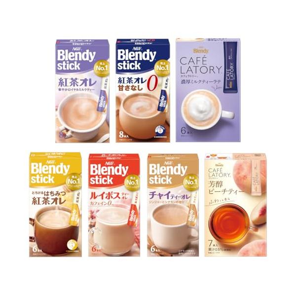 他サイト： AGF ブレンディ スティック カフェラトリー 紅茶好きのための7種飲み比べセット 【 紅茶オレ 】【 ロイヤルミルクティー 】【 詰め合わせの商品画像