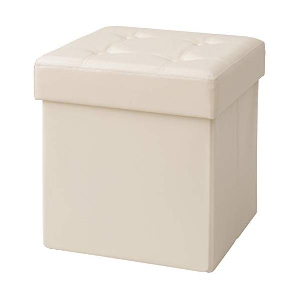 レギュラー(シンプル)・ホワイト 幅38 LS-38(WH)P・・Color:ホワイトStyle:レギュラー(シンプル)・お客様組立品・本体サイズ:幅38×奥行38×高さ40cm・材質:張り地=合成皮革、中材=ウレタンフォーム、芯材=繊維板...