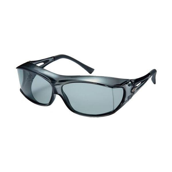 他サイト： AXE(アックス) サングラス 悪天候・低光量時用 UVカット 偏光レンズ 180度以上視界確保 大型メガネ着用可能 フレーム:クリアスモーク/の商品画像