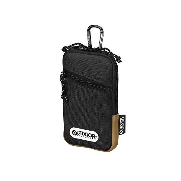 他サイト： OUTDOOR PRODUCTS(アウトドアプロダクツ) スマートフォンポーチ04 ブラック AMZODSPP04BK カの商品画像