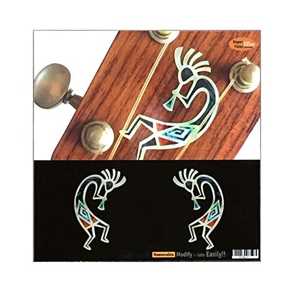 他サイト： ジャカモウ ココペリ HOPI インレイステッカー L&amp;Rセット ギターやベースにぴったり 楽器に貼る デカールの商品画像