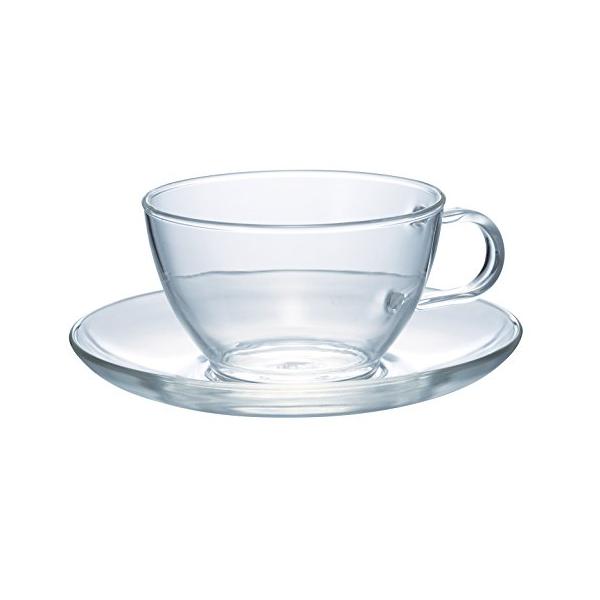 他サイト： HARIO(ハリオ) 耐熱ティーカップ&amp;ソーサー 満水容量230ml 日本製 TCSN-1Tの商品画像