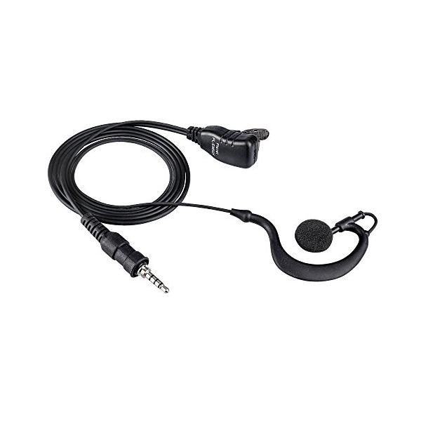 他サイト： アイコム/アルインコ/スタンダード/YAESU 1ピンねじ込みプラグ用耳かけ式イヤホンマイク PL-EM02Yの商品画像