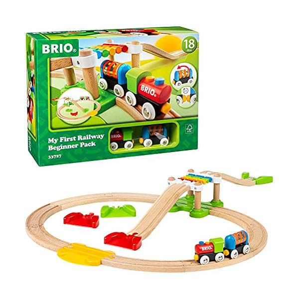 BRIO ( ブリオ ) レールウェイ マイファースト ビギナーセット [全18ピース] 対象年齢 1歳半~ ( 電車 おもちゃ 木製 レール