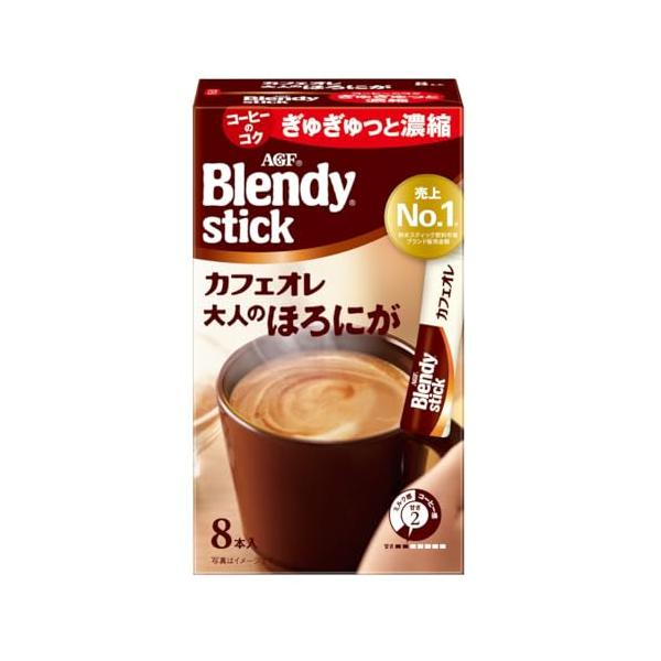 他サイト： AGF ブレンディスティック カフェオレ 大人のほろにが 8本 ×6箱 【 スティックコーヒー 】 【 粉末 】の商品画像