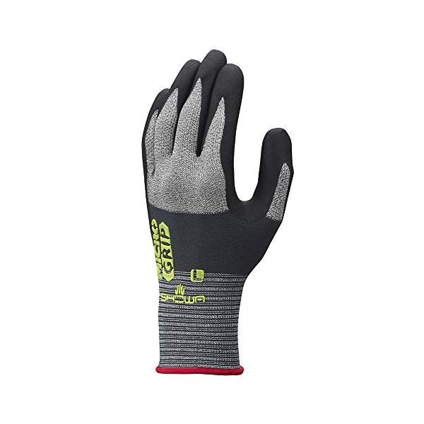 ショーワグローブ 【軽作業用手袋】 No.381 マイクログリップ(タグ付) グレー Lサイズ 1双