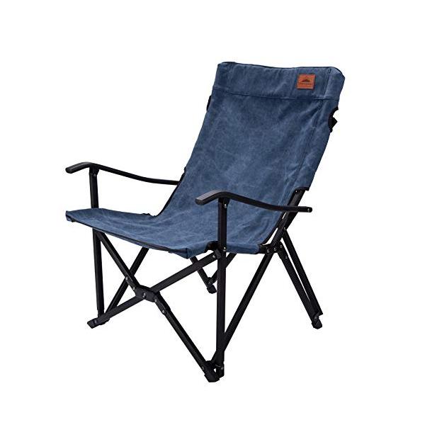 キャンピングムーン(CAMPING MOON) 焚き火 チェア ローチェア ロースタイルチェア 帆布生地 デニム F-1003C-BL キャンピングムーン（CAMPING MOON） 焚き火 チェア ローチェア ロー