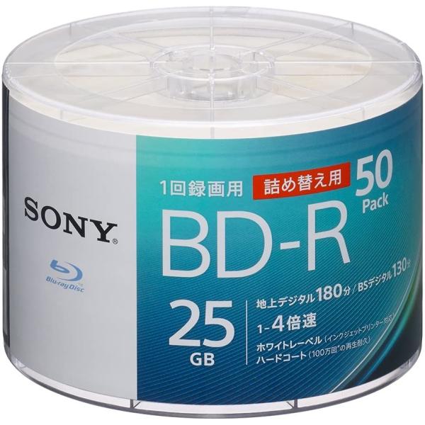 ソニー SONY ブルーレイディスク BD-R 25GB  50枚入り 4倍速ダビング対応 50BNR1VJPB4