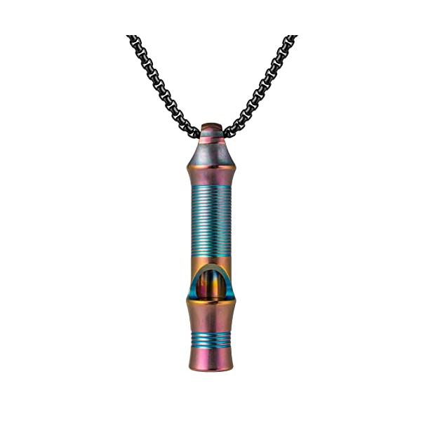 ・カラー  ・・Color:カラー・チタンで軽くて身体的な負担が少ないです。このホイッスルは携帯電話のストラップやキーホルダーなどに取り付け安くて携帯性は最高です。・小さい息でもより大きくはっきりと笛の音が鳴りので、年齢を問わず誰でも自由利...