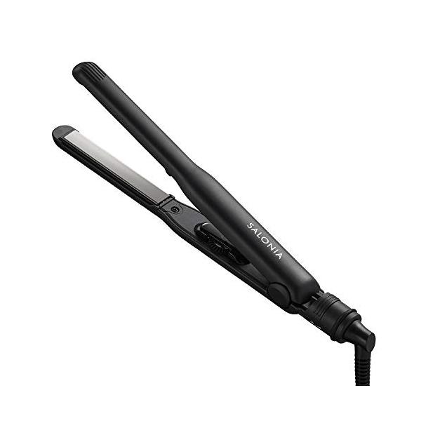 他サイト： SALONIA サロニア | ストレート ヘアアイロン 【ブラック】 15mm コテ 海外対応 立ち上げ最短約30秒 120℃〜230℃ SL-0の商品画像