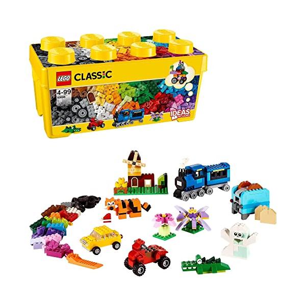 プラス・イエロー|グリーン ワンサイズ 10696・35色のレゴ(R) ブロックのセットで、無限に広がる創造力を組み立てよう!・窓、目、タイヤ18、ホイールリム、グリーンベートなどが含まれています。・グリーンベートは、長さ3インチ、幅6イン...