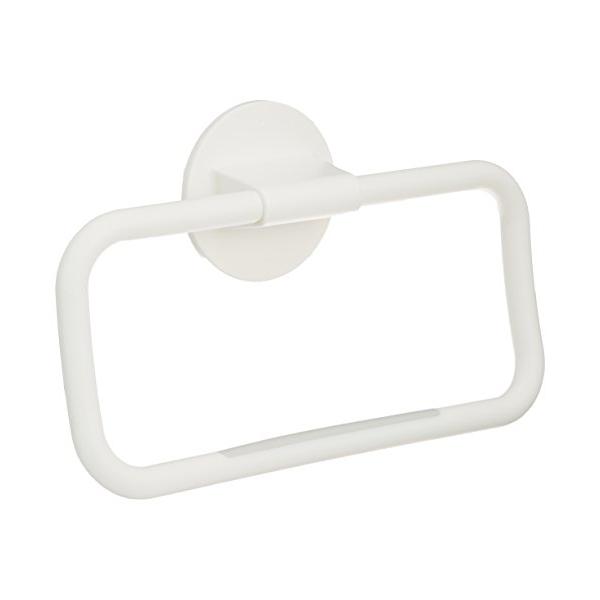 ・ホワイト  K-990・サイズ:18×4.5×11cm・耐荷重:1kg・取付方法:粘着テープ、木ネジ・粘着テープと木ネジ、取付方法を選ぶ。・掛けたタオルが壁につきにくい構造なので、タオルが乾きやすく衛生的。