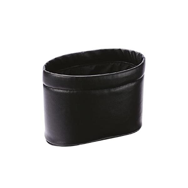 他サイト： カーメイト 車用 ゴミ箱 スリムダストミニ おもり付き 本革調 ブラック CZ305の商品画像