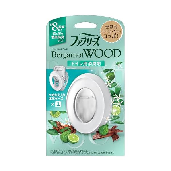 他サイト： ファブリーズ 消臭芳香剤 トイレ用 ベルガモットウッド 詰め替え入り本体ケース 6.3mLの商品画像