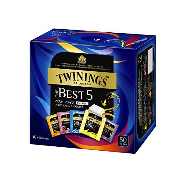 他サイト： トワイニング ザ・ベストファイブ 50P ティーバッグの商品画像