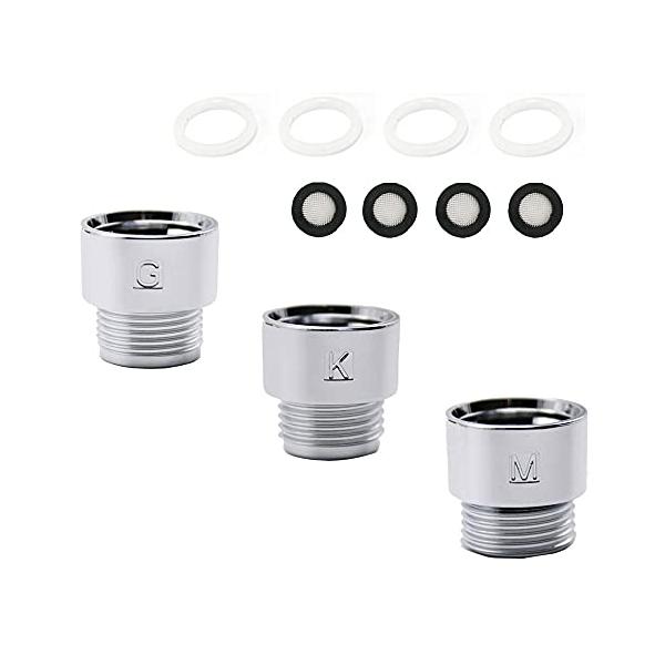 シャワーヘッド シャワーホース取り付け用アダプターセット 3個セット