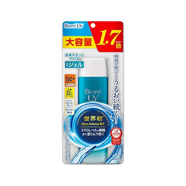 【大容量】 ビオレUV アクアリッチ ウォータリージェル 155ml (通常品の1.7倍) 日焼け止め SPF50+ / PA++++