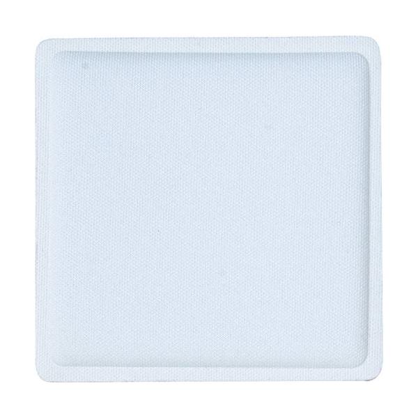 ・ホワイト  PA100P・サイズ:11cm×11cm・   素材:ポリエステル、ポリウレタン・   特徴:2枚入りセット、2mm厚ウレタン内蔵、どこにでも貼り付け可能。表側から加熱するだけで取り付けできます。