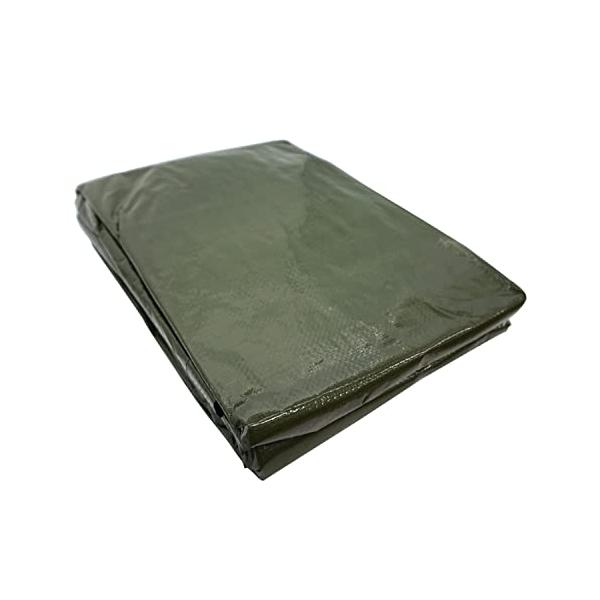 他サイト： ユタカメイク#2500 ODグリーンシート3.6ｍ×5.4ｍ 防水 分別不要プラスチックハトメタイプの商品画像