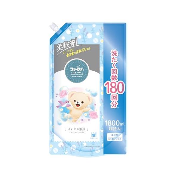 特大 1800ml白/-/4902135671857・Style:特大 1800ml・パッケージ個数:1・安心感をもたらしてくれる、フローラルソープの香りの柔軟剤。