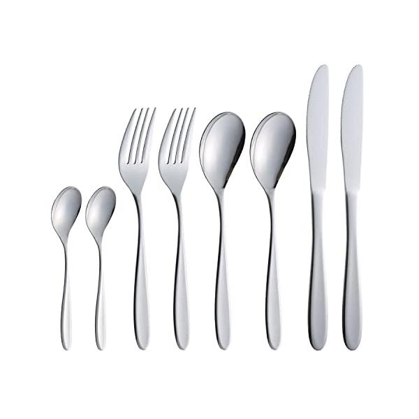 貝印 ステンレス ディナーカトラリー 4種8点セット 食洗器 対応 2人分