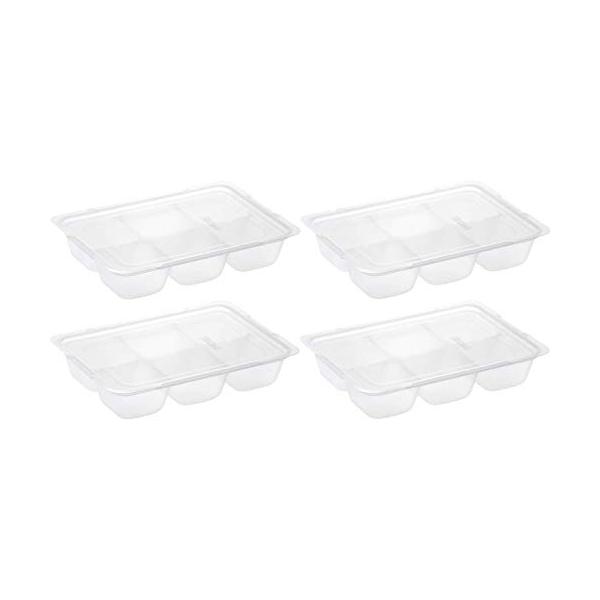 1) 離乳食初期 5か月頃から ブロックトレー・3) 50ml×6ブロック 3) 50ml×6ブロック ・小分け冷凍で時短テク! らくらく離乳食調理・[本体サイズ] 約W12.7×D17.5×H3.8cm・[1ブロック容量]50mL・[製造...