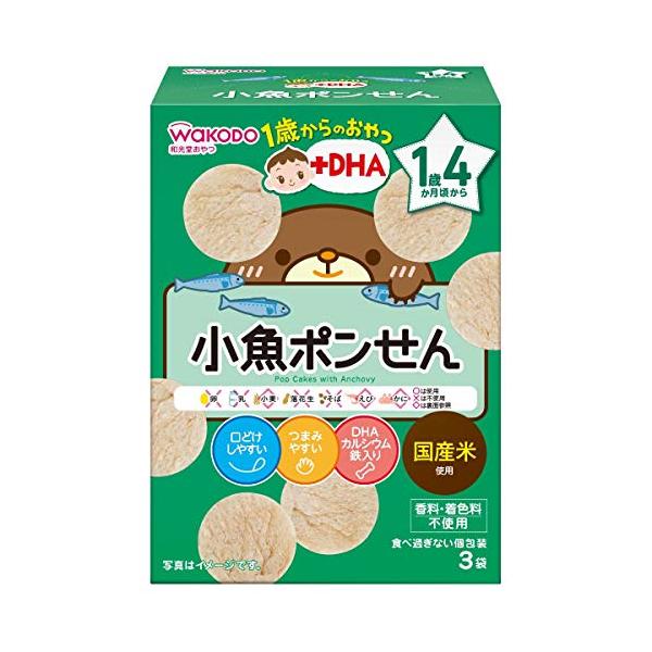 他サイト： 和光堂 1歳からのおやつ+DHA 小魚ポンせん×6個 [1歳4か月頃から]の商品画像