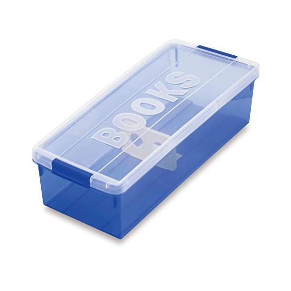 他サイト： 伊勢藤 コミック本収納ケース ブックス ブルーの商品画像