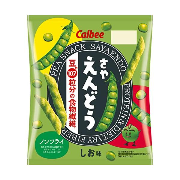 他サイト： カルビー さやえんどうしお味 61g×12袋 たんぱく質 ノンフライ 食物繊維 えんどう豆 おやつ お菓子の商品画像