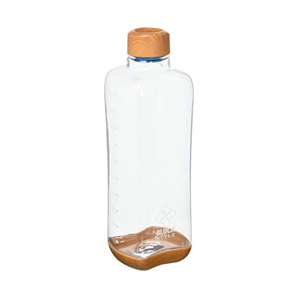 他サイト： パール金属(PEARL METAL) マグボトル ウッド調×クリア 1L プラスチックアクアボトル ブロックスタイル HB-4856の商品画像