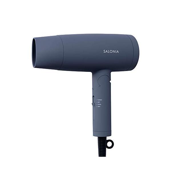 他サイト： SALONIA サロニア スピーディーイオンドライヤー グレー ヘアドライヤー 大風量 速乾 マイナスイオン コンパクト 軽量 SL-013GRの商品画像