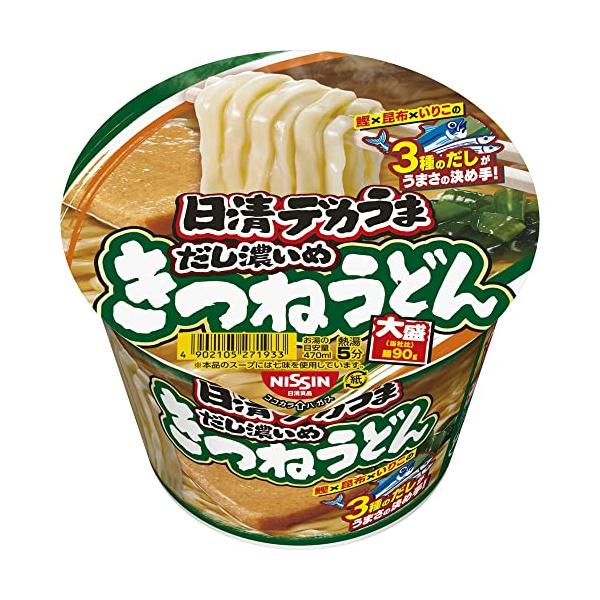 他サイト： 日清食品 日清デカうま きつねうどんだし濃いめ 106g×12個の商品画像