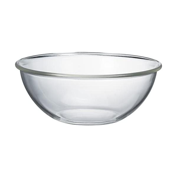 HARIO(ハリオ) 日本製 耐熱ガラス製 浅型 ボウル 2500ml BUONO kitchen MXPA-250-BK クリア