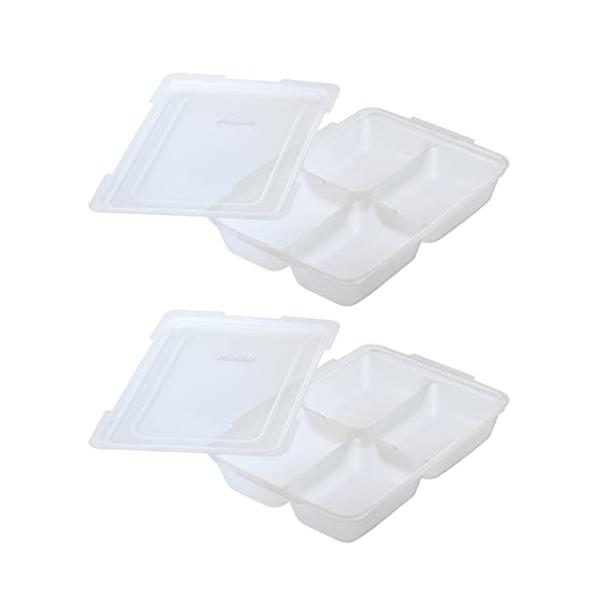 ・透明 8) 80ml×4ブロック ・・Size:8) 80ml×4ブロックStyle:1) 離乳食初期 5か月頃から ブロックトレーPatternName:2セット入り・小分け冷凍で時短テク! らくらく離乳食調理・[本体サイズ] 約W12...