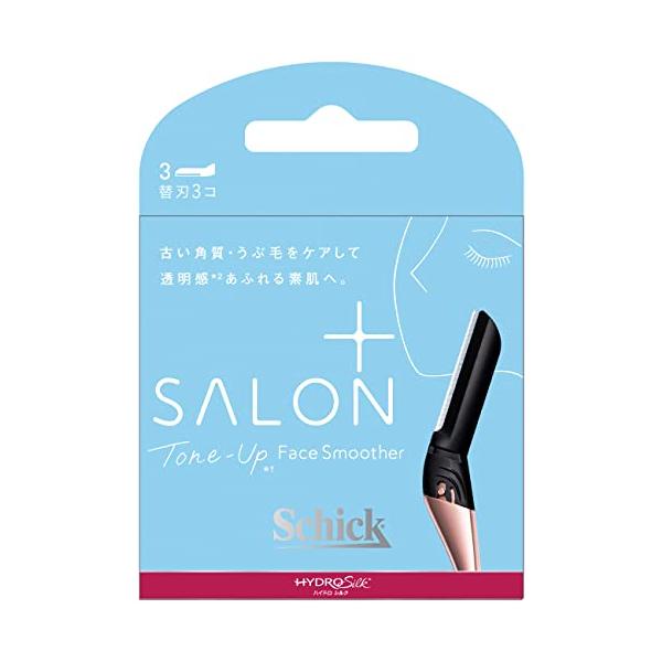 他サイト： シック Schick ハイドロシルク サロンプラス トーンアップ フェイススムーサー 替刃(3コ入) カミソリの商品画像