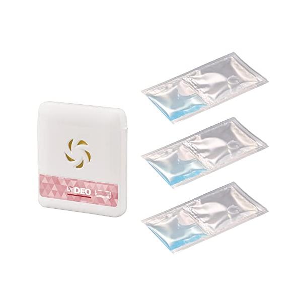 エアコン 消臭 DSD21S Dr.DEO ドクターデオ 常設タイプ 部屋の エアコン 用 本体＆詰め替え セット 計3回分 強力 消臭 除菌 carmate (R80)(P05)