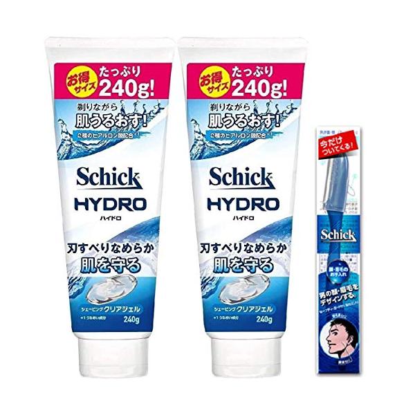 ・ 240グラム (x 2) ・原産国:日本・内容量:240g×2個・剃る時も肌本来の水分を保ち、しっとりすべすべ肌に・2種類のヒアルロン酸(うるおい成分)配合・肌につけた時、ヒゲが見えやすい透明ジェル