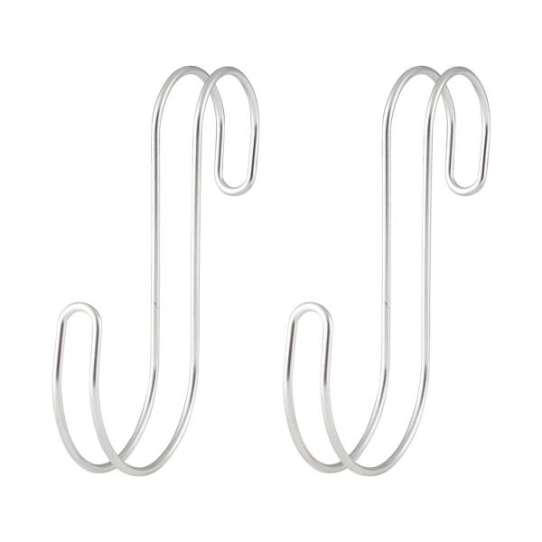 他サイト： 無印良品 ステンレス横ブレしにくいS字フック・大 2個入・7×1.5×14cm 38755609 シルバーの商品画像
